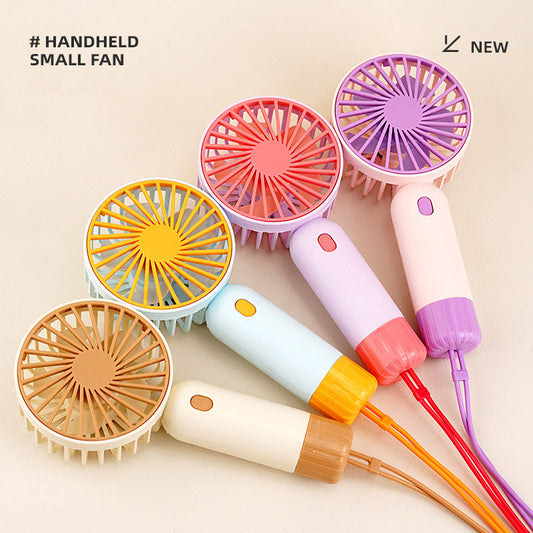 Stay Cool Anywhere! USB Rechargeable Handheld Fan