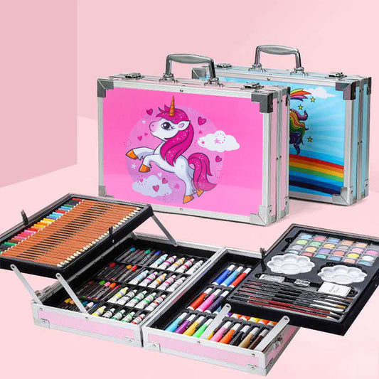 145-Piece Unicorn Art Suitcase – All-in-One Creative Fun