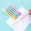 Dual-Tip Highlighter Pen Set – 6 Soft Pastel Colors