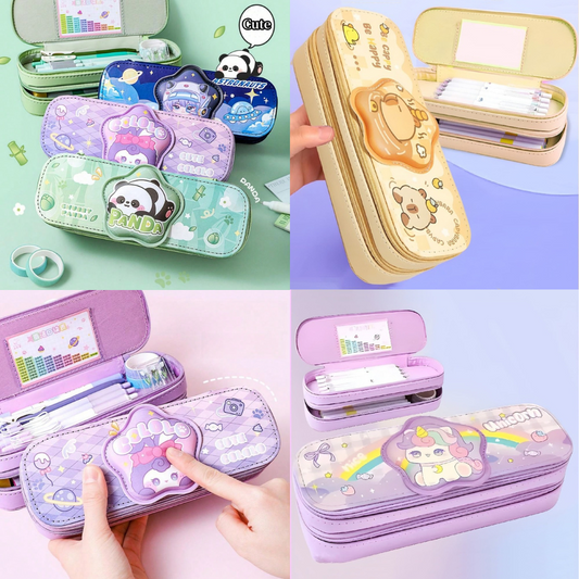 3D Kawaii Pencil Case – Multi Compartment & Super Cute
