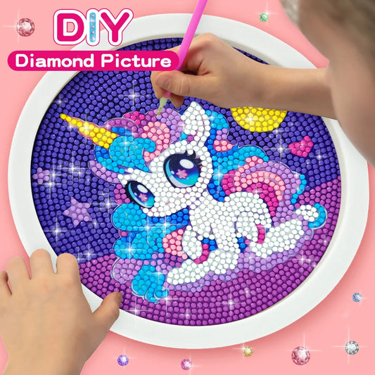 DIY Diamond Painting Kit | Cute Cartoon Crystal Art Frame