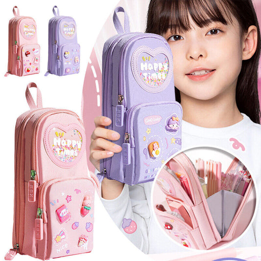 Cool & Organized! 6-Compartment Pencil Pouch