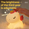 Sitting Unicorn Silicone Night Lamp