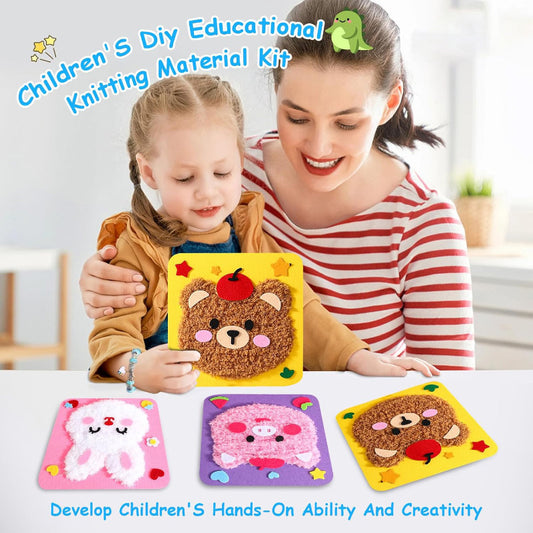 DIY Animal Sewing Craft Kit for Kids | Fun Wool Embroidery Set