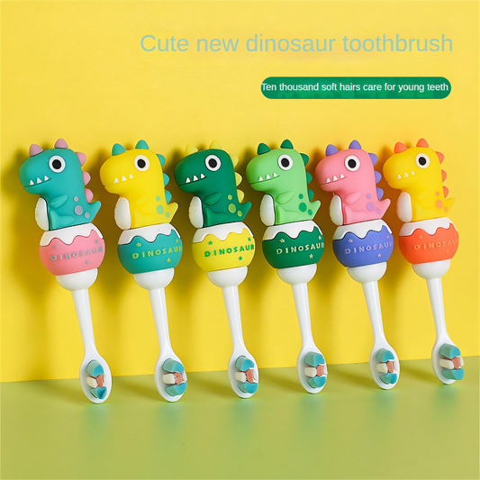 Cute Dino Kids Toothbrush - Ultra-Soft & Fun Dental Care