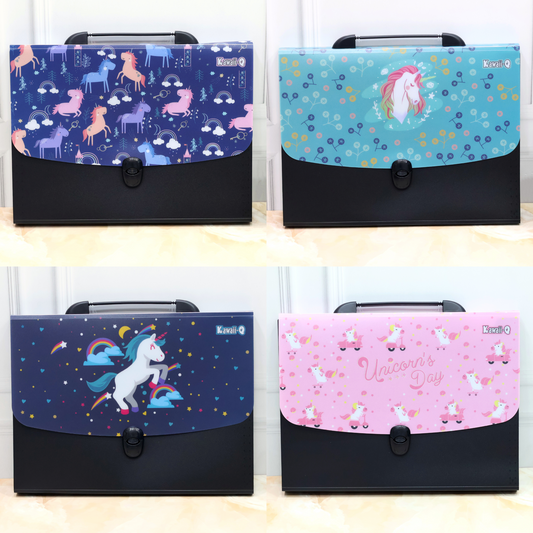 Unicorn File Folder With Handle And Push Lock! 📁🔒