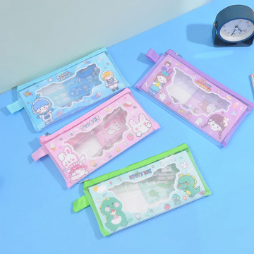 6-in-1 Stationery Zipper Pouch