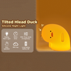 Cute Lying Why Duck Silicone Night Lamp