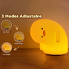Adorable tilted duck silicone lamp with Type-C charging port
