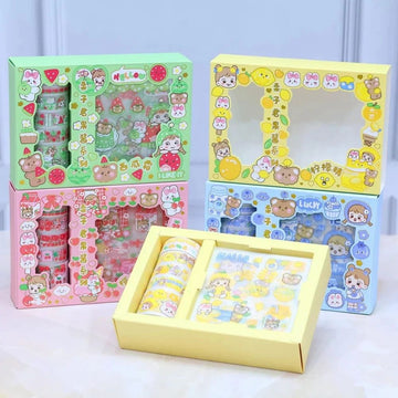 Cute Washi Tape & Sticker Set