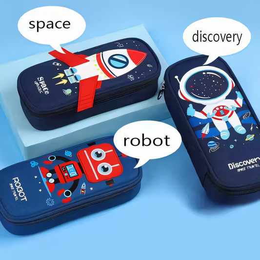 Durable Space Discovery Kids' Stationery Pencil Pouch