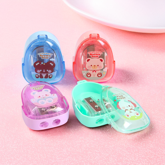 Happy Bear Buddy – Dual Hole Pencil Sharpener!