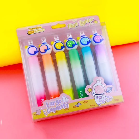 Space-Themed Highlighters Set of 6