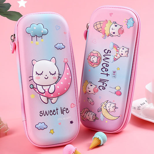 Sweet Life" 3D EVA Pencil Case: Cute & Compact