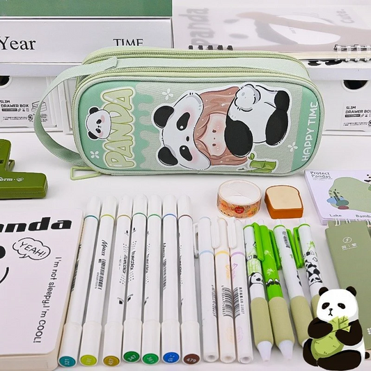Kawaii Panda Girl Pencil Pouch | Stay Organized in Style