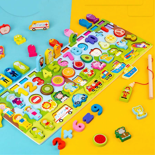 Seven In One Logarithmic Board Game