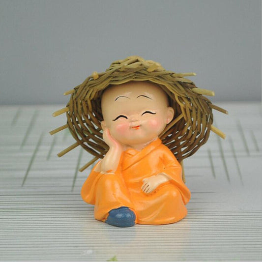 Miniature Buddha Monks Figurines (Set of 4)