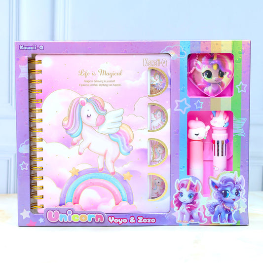 Unicorn & Space Premium Diary Set