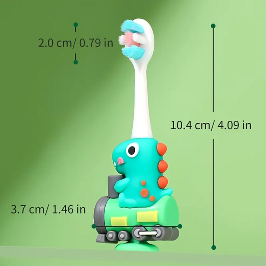 Dino Car Kids Toothbrush - Roaring Fun & Soft Bristle