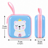 Animal Bear & Corgi Square Tin Coin Pouch