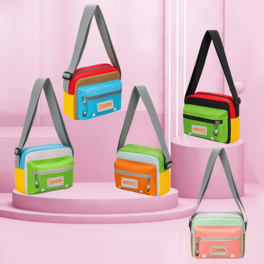 Casual Multi-Color Crossbody Shoulder Bag |