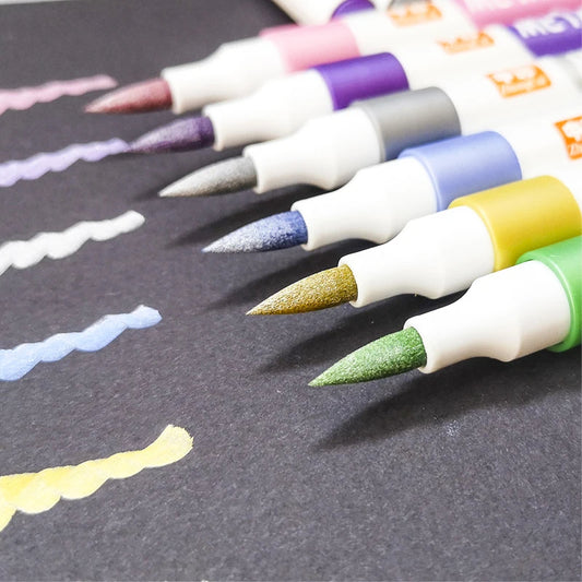 Metallic Pen Art Painting Colors - Pack Of 6