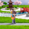 Miniature Father and Son Figurine