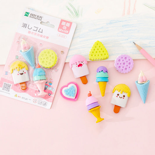 Delicious Deserts Eraser Set of 4