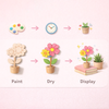 DIY Wooden Flower Painting Kit