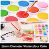 24-Color Solid Watercolor Paint Box with Brush