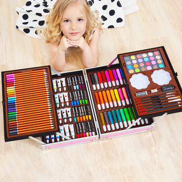 145-Piece Painting Kit/Suitcase for Kids