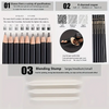 29pcs Sketching & Drawing Pencil Art Tool Kit