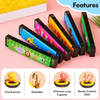 16-Holes Cute Cartoon Metal Harmonica for Kids