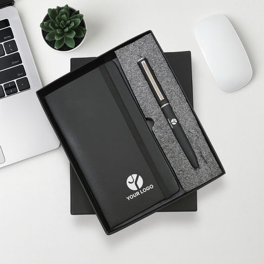 Executive Duo: Notebook and Pen Corporate Gift Set