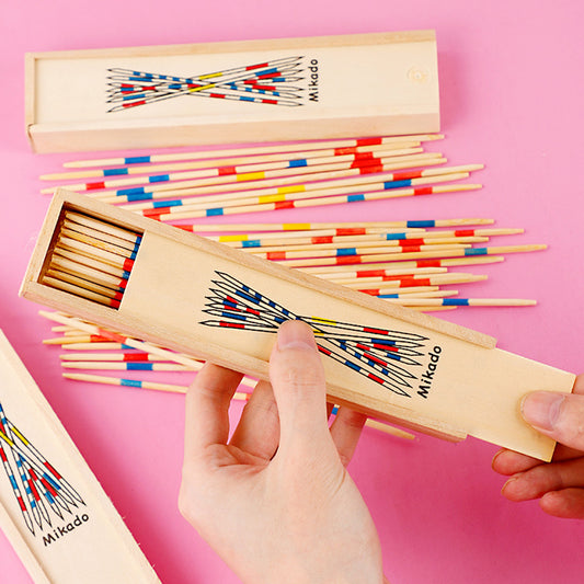 Wooden Mikado Classic Pick-Up Sticks Game