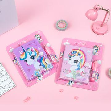Magical Unicorn Writing Set - Diary & Pen