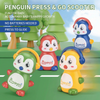 Press & Go Cartoon Penguin Scooter Toy