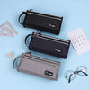 Compact & Classy Triple Zipper Multi-Compartment Pouch