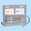 Compact & Classy Triple Zipper Multi-Compartment Pouch