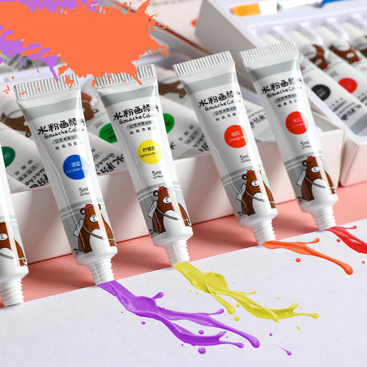 Vibrant Artist 24-Color Watercolor Tube Paint Set (12ml Tubes)