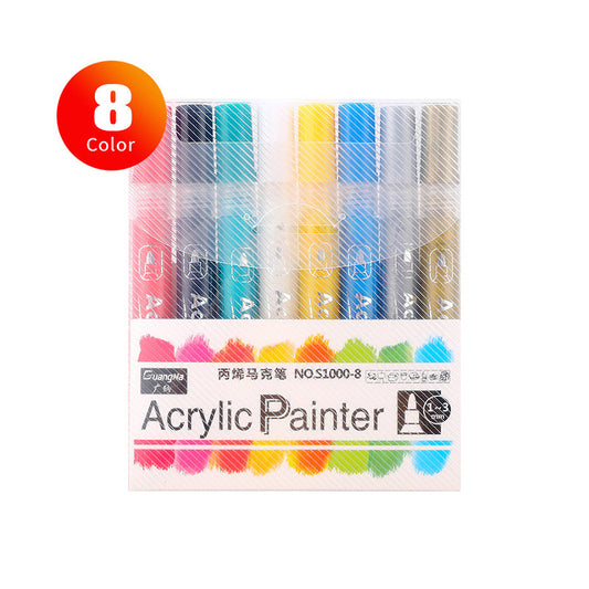 Acrylic Painter Marker Set - 8 Vibrant Colors