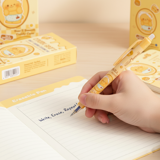 Creamy Bear’s Erasable Gel Pen Pack of 12