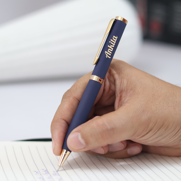 Personalised Matte Finish Ball Pen | Custom Engraved Corporate Gift