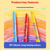 Rainbow Twist 48 Washable Crayon Set – Gift-Ready for Kids