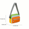 Casual Multi-Color Crossbody Shoulder Bag |