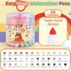 36-Color Washable Watercolor Pens Set for Little Artists