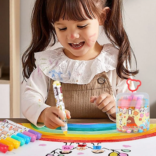 36-Color Washable Watercolor Pens Set for Little Artists