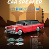 WSTER WS1955 Vintage Car Bluetooth Speaker with FM Radio & LED Lights