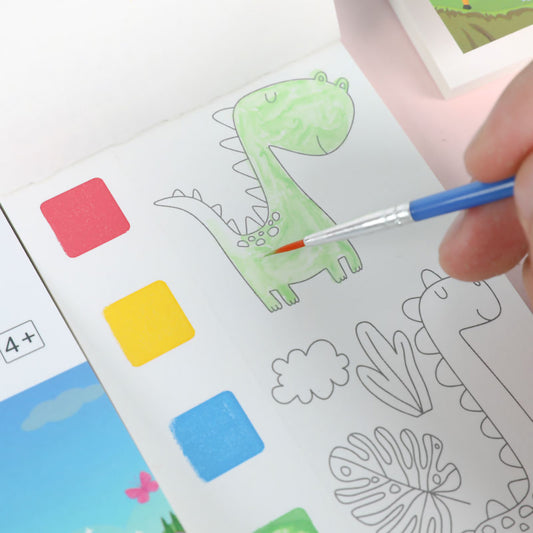 20 Pages Water Color Painting Book with Brush