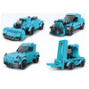 Blue Ghost Race Car 10-in-1 Building Blocks – 201+ Pcs DIY Set